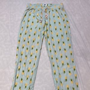 Old Navy Pineapple PJ Pants
